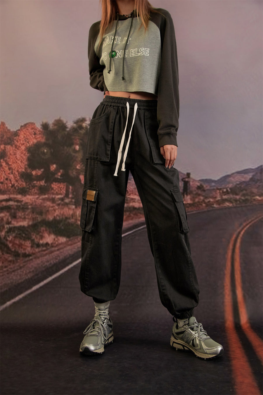 CHUU High Waist Jogger Casual Pants