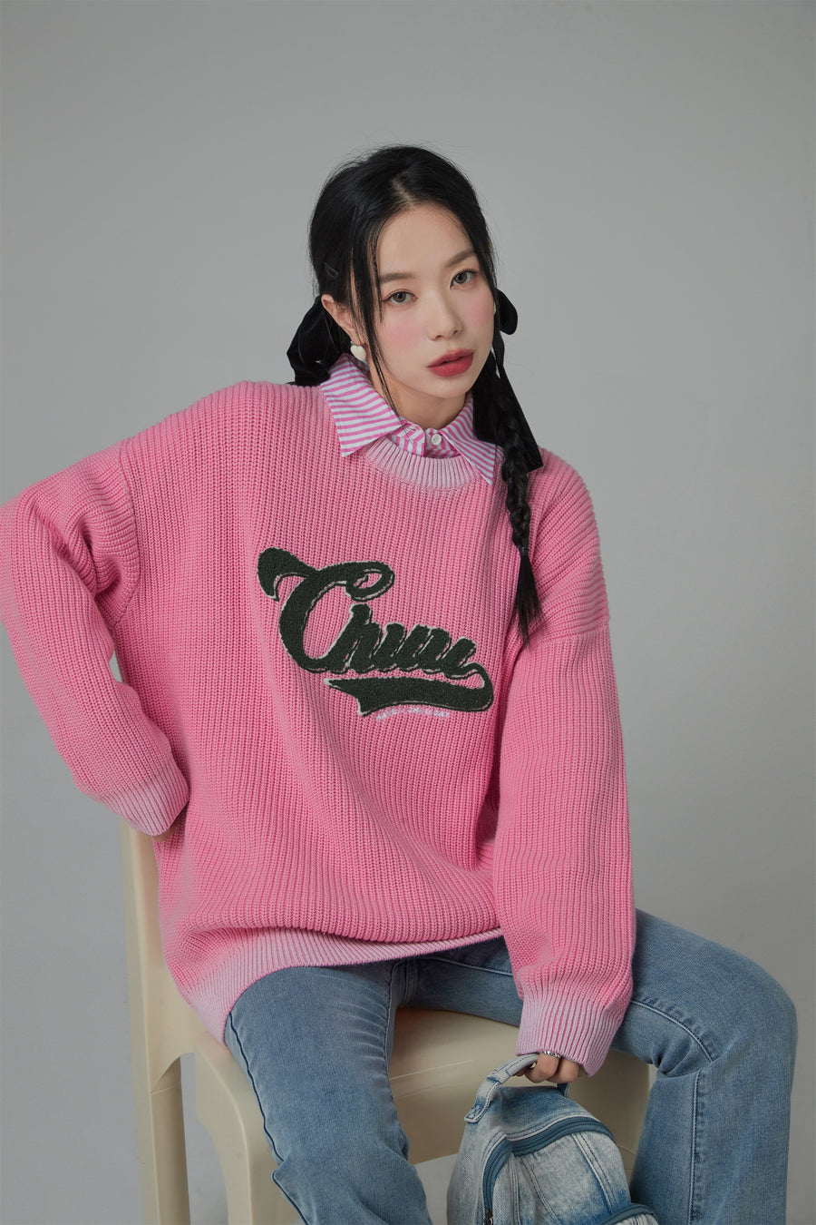 CHUU Oversized Ribbed Knit Sweater