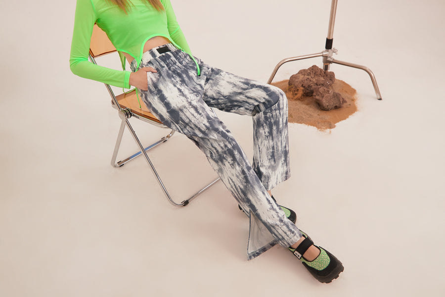 CHUU Tie-Dye Banding Pants