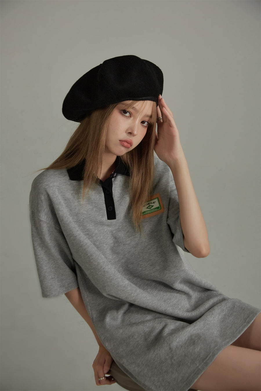 CHUU Loose Fit Collar Dress