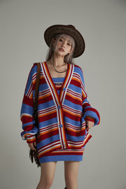 Striped Knit Cardigan