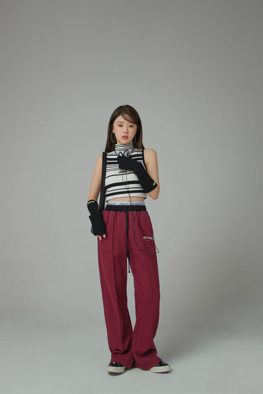 CHUU Wide-Leg Simple Jogger Pants