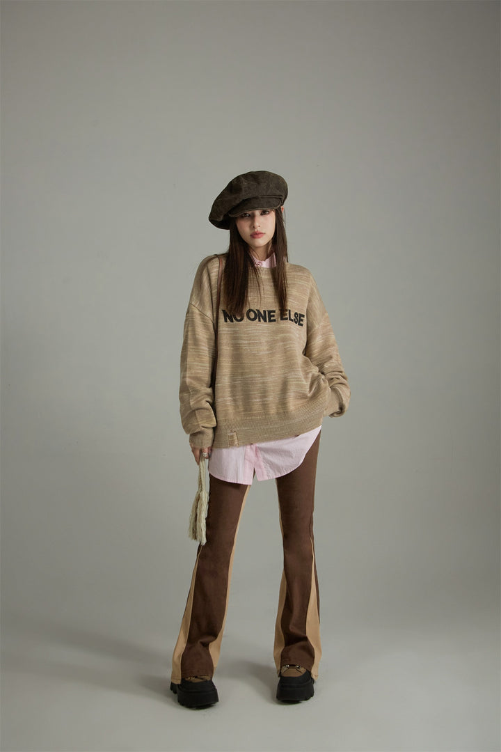 Noe Logo Loose Fit Knit Sweater