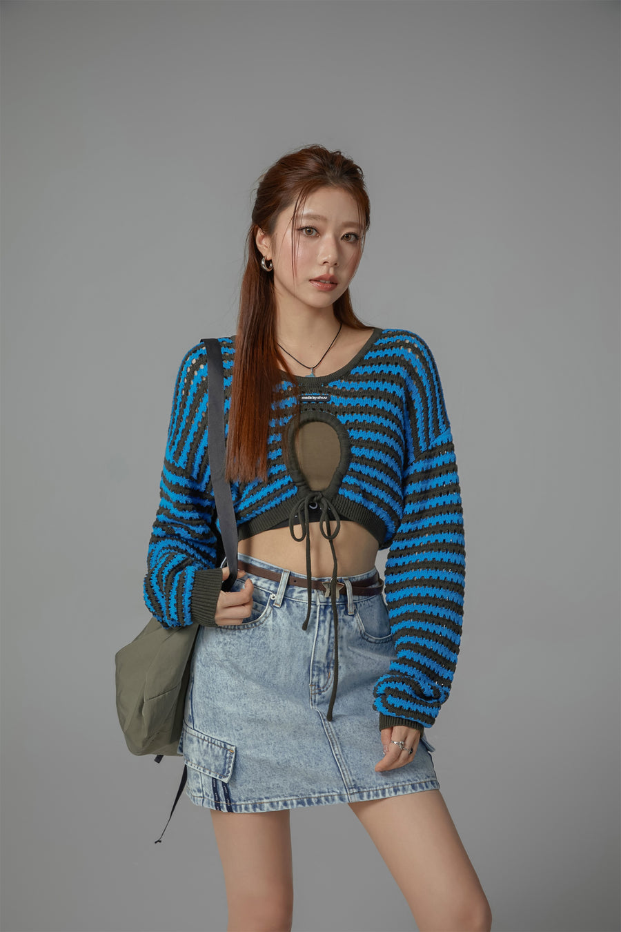 CHUU Denim Mini Skirt