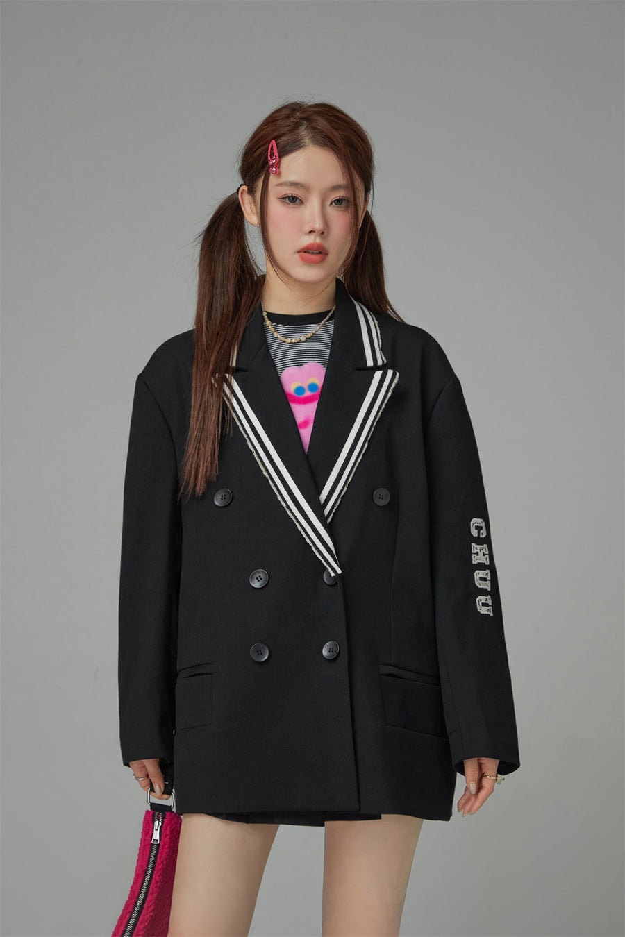 CHUU Oversized School Blazer Jacket
