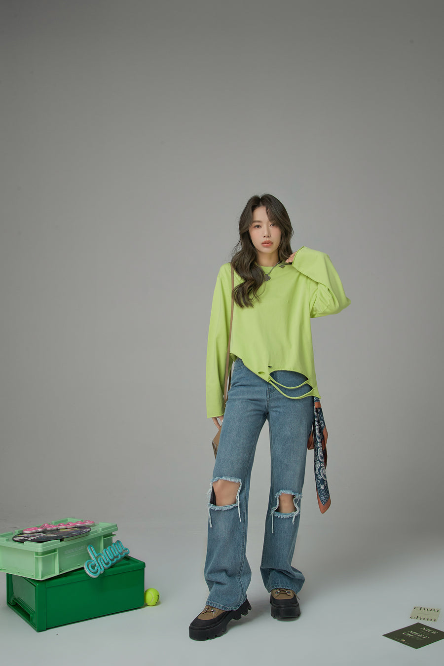 CHUU Stay Accountable Cutout Top