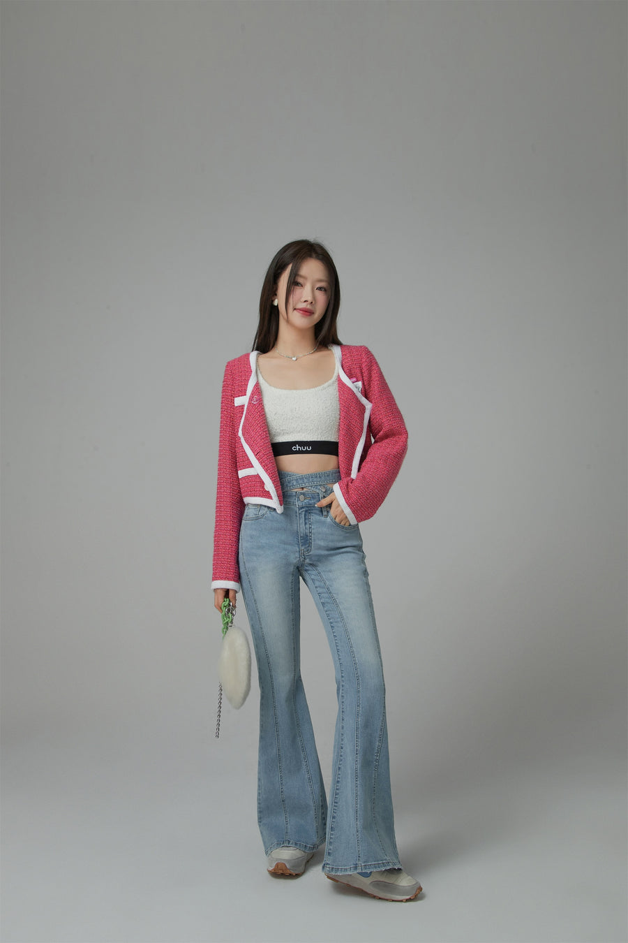 CHUU Just A Lullaby Fashion High-Waist Bootcut Jeans