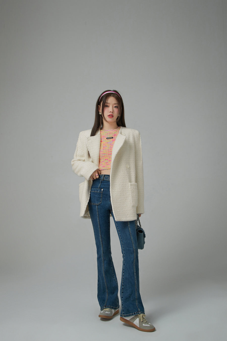 CHUU I Bloom And Grow Tweed Wool Jacket