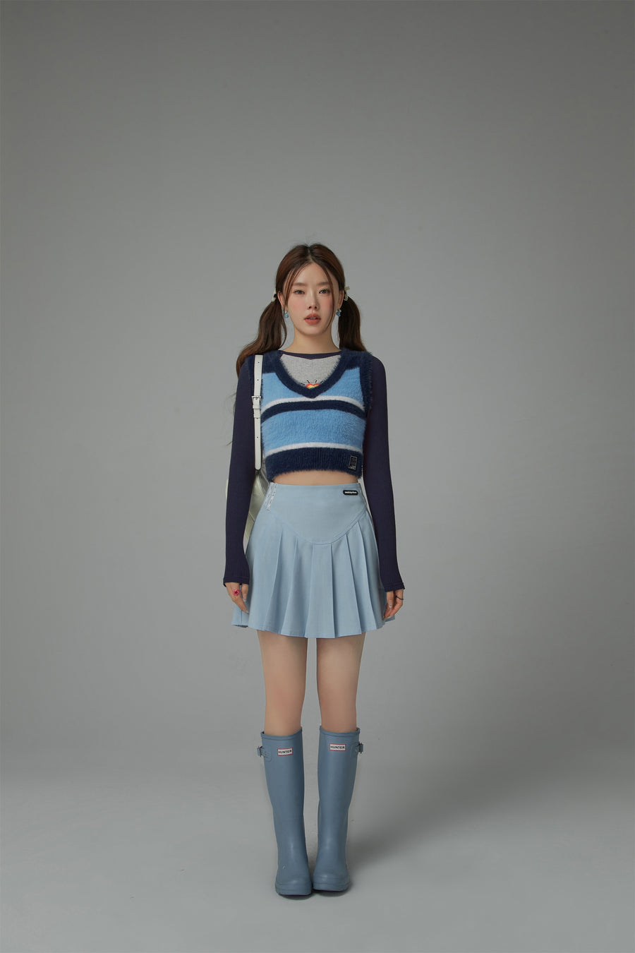 CHUU Pleated Mini Skirt