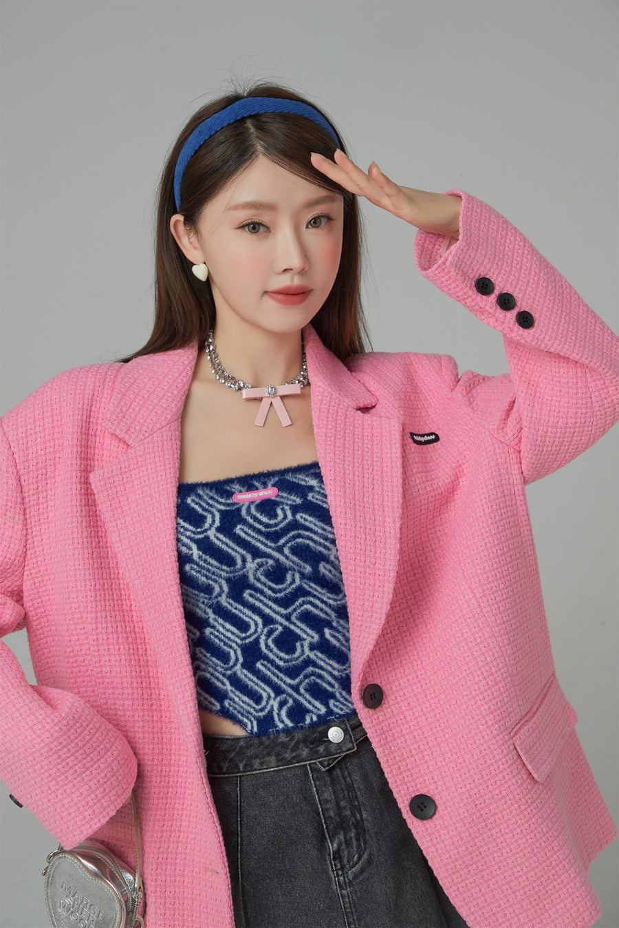 CHUU A Work Of Art Vintage Overfit Tweed Jacket