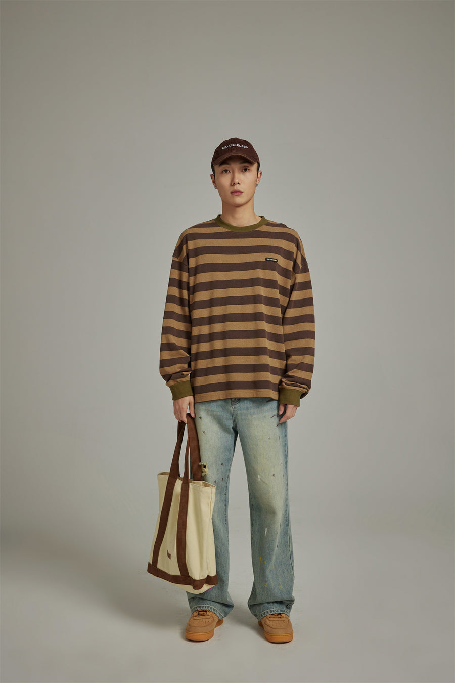 CHUU Stripe Color Sweatshirt