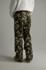 Camouflage Straight Casual Pants