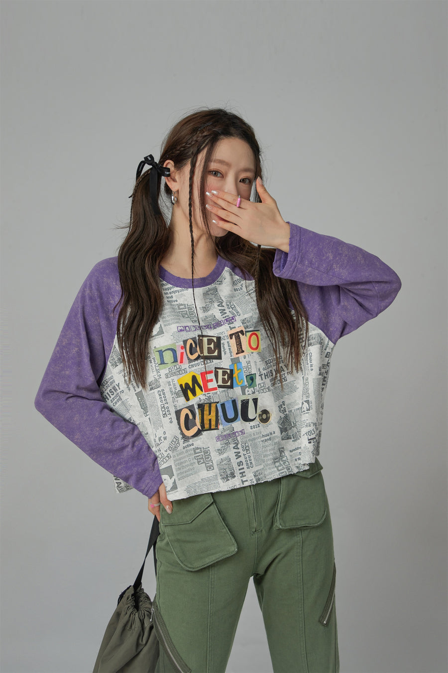 CHUU Collage Chuu Baby Long-Sleeves Loose Fit Top