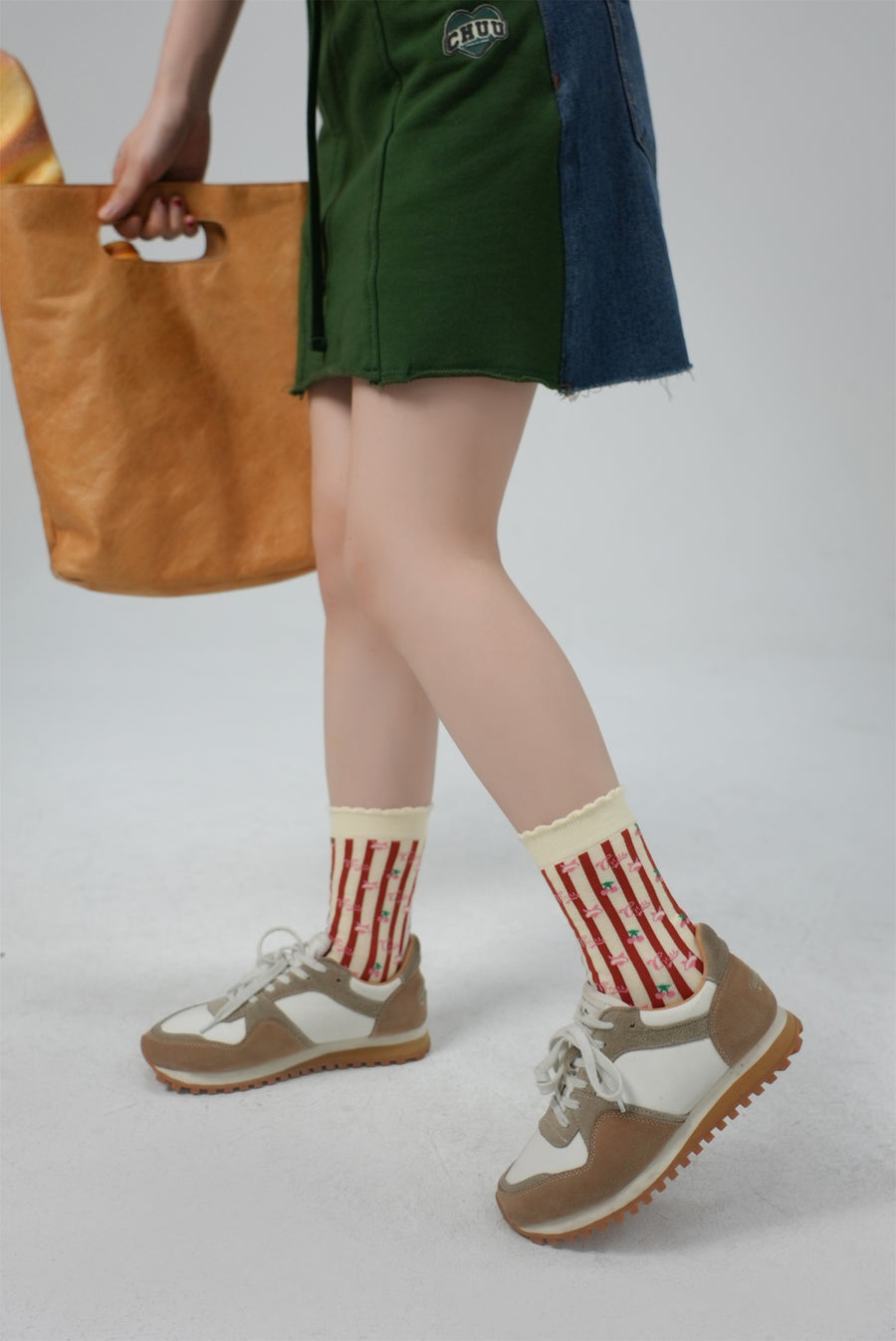 CHUU Lovely Cherries Ankle Socks