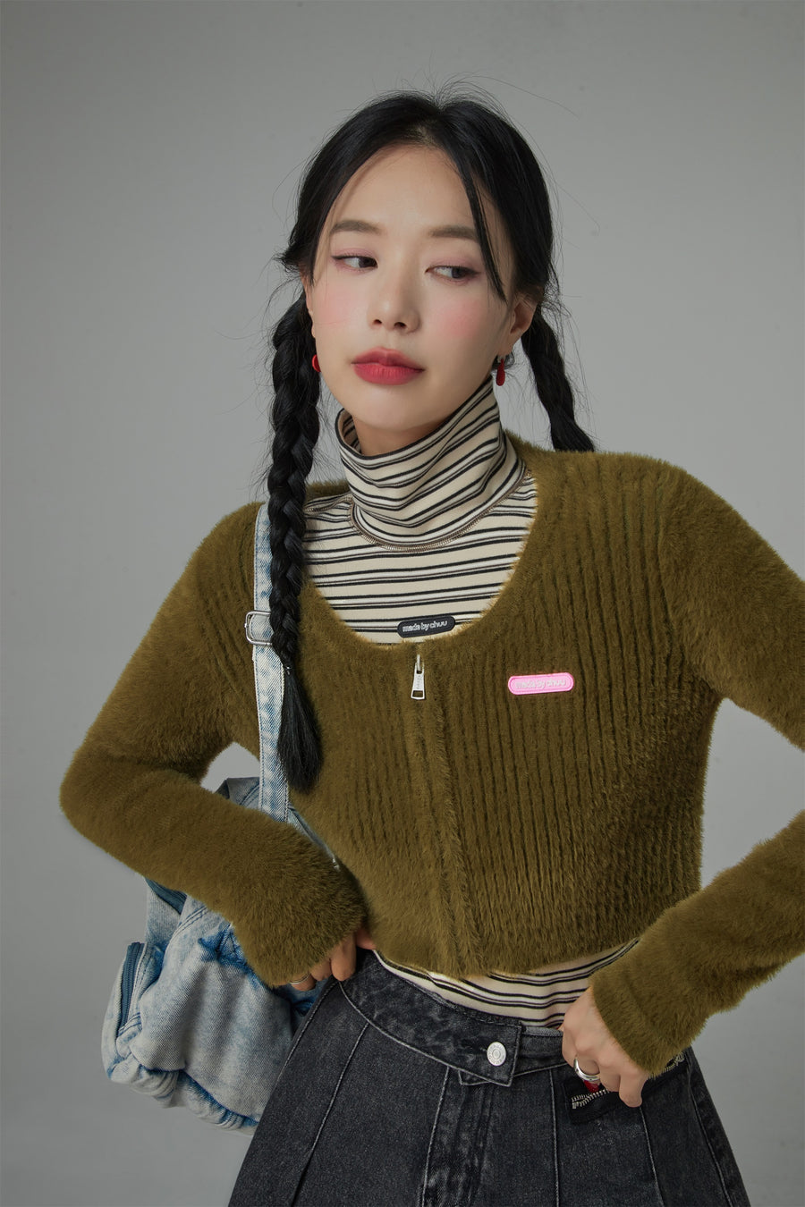 CHUU Serendipity Slim Cropped Cardigan