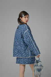 Over The Drama Pocket Wave Quilted Jacket