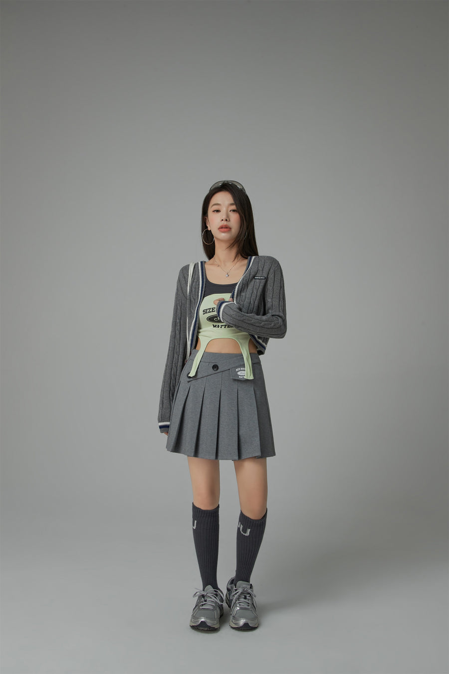 CHUU Size Doesnt Matter Sleeveless Crop Top