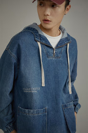 Club Stretch Denim Pocket Anorak Jacket