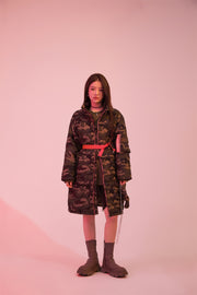 Louder Than A Lion Hot Girl Camouflage Loose-Fit Padded Coat