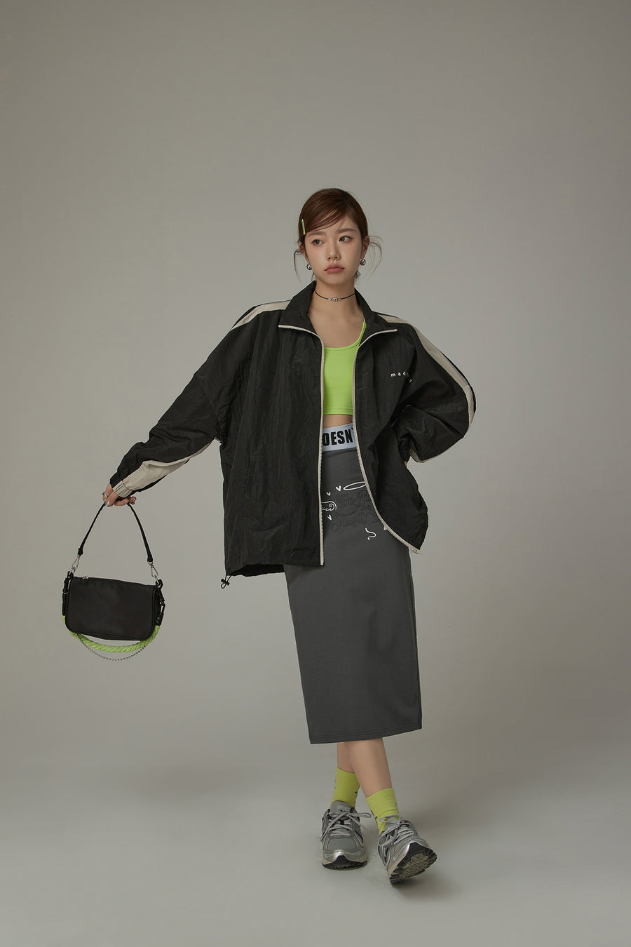 CHUU Color Matching Loose Fit Field Jacket