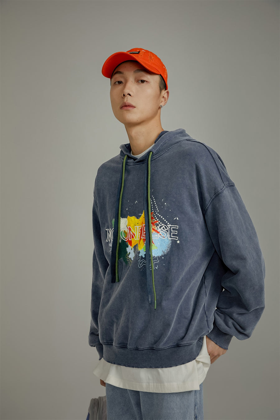 CHUU Vintage Loose Fit Hoodie