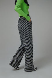 Workday Wind Stripe Wide Casual Pants