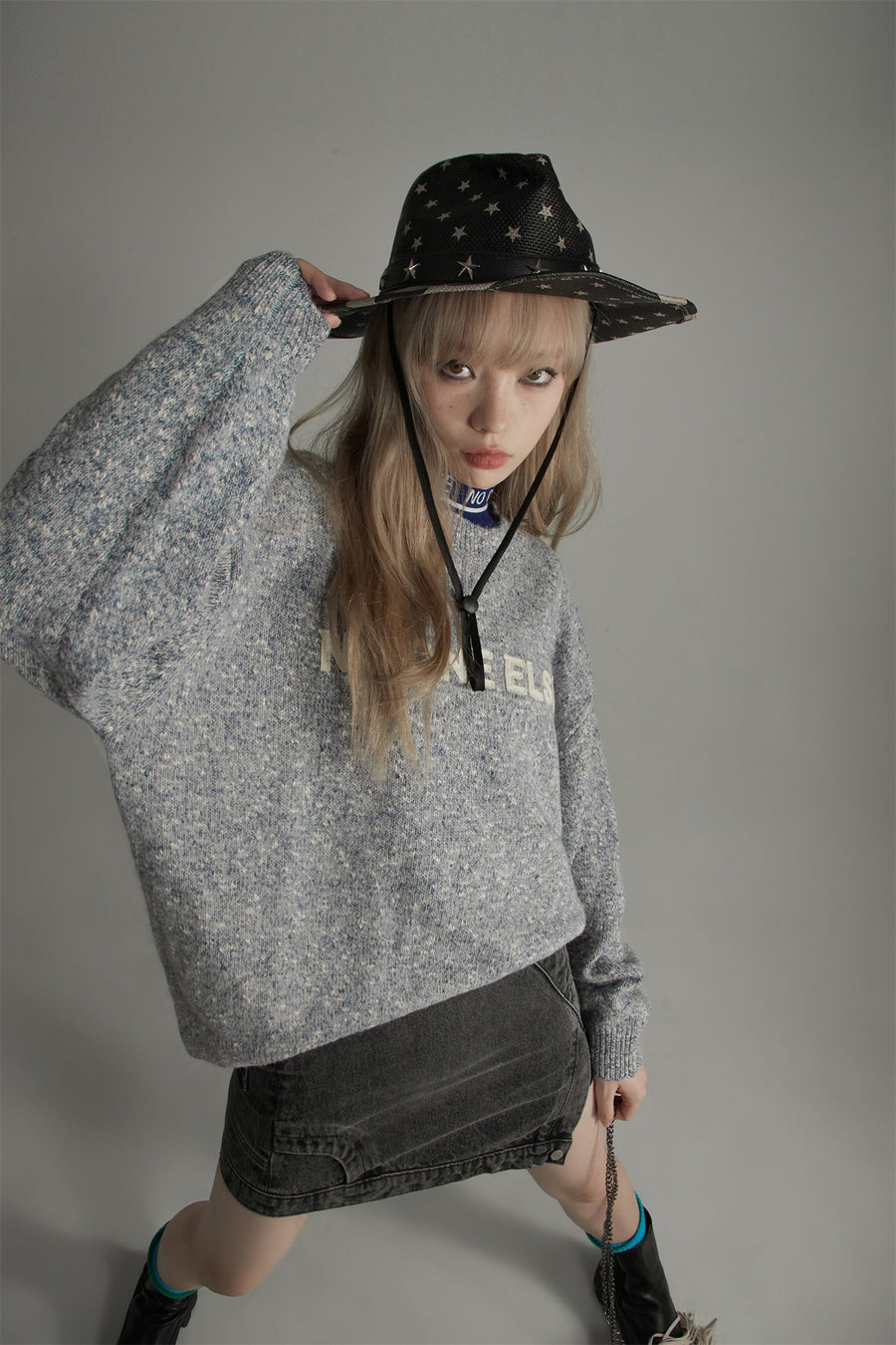 CHUU Round Loose Fit Knit Sweater