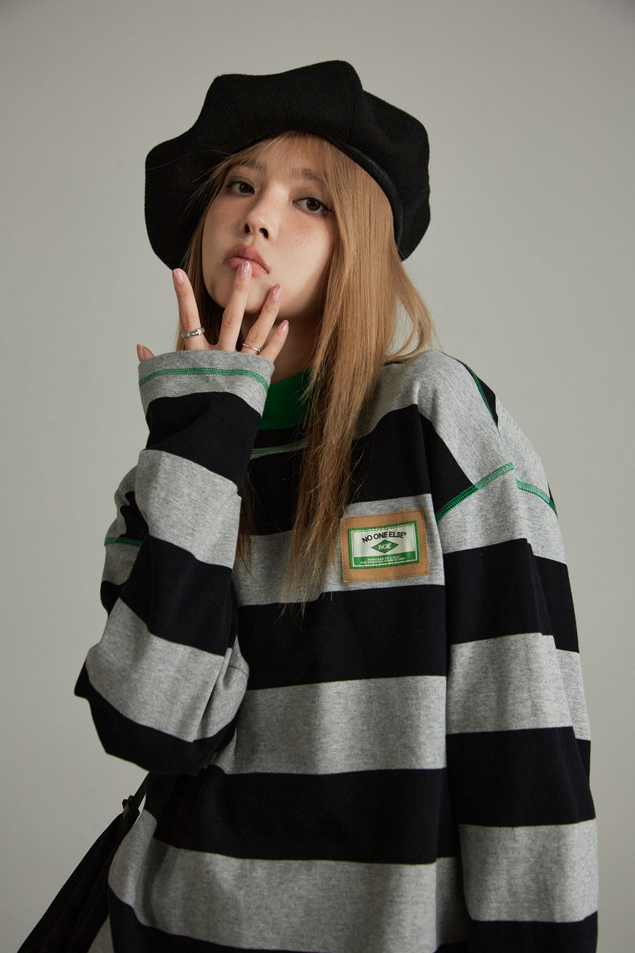 CHUU Striped Long Sleeve T-Shirt