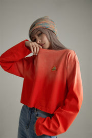 Noe Embroidered Loose-Fit Crop T-Shirt