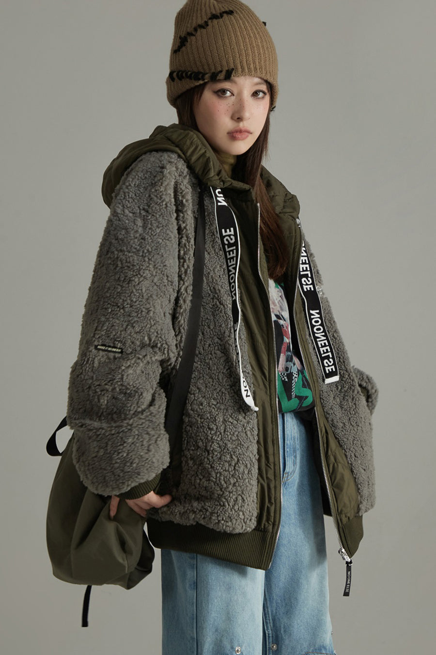 CHUU Fleece Loose Fit Hoodie Jacket