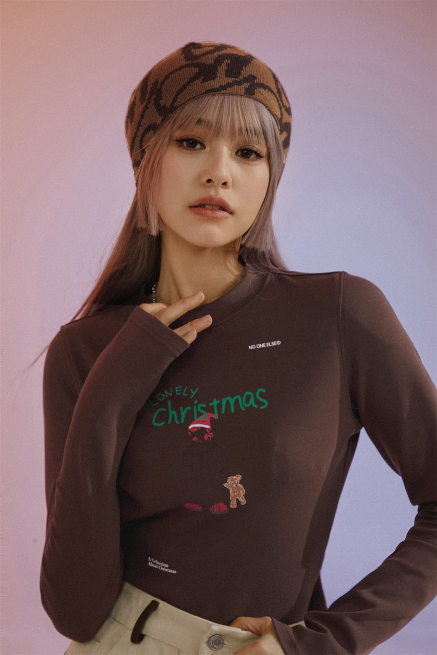 CHUU Christmas Cropped T-Shirt