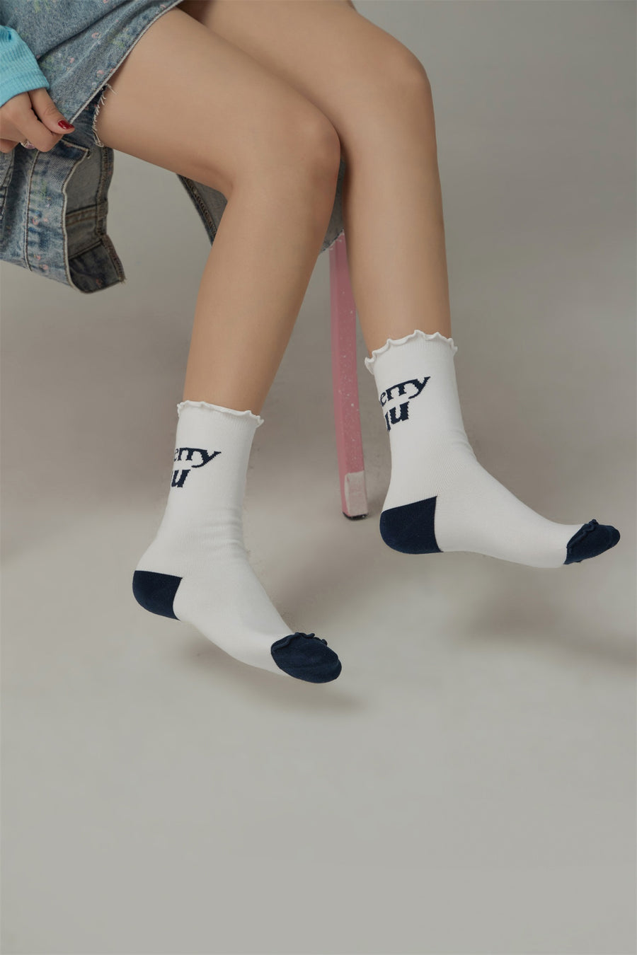 CHUU Rippled Color Socks