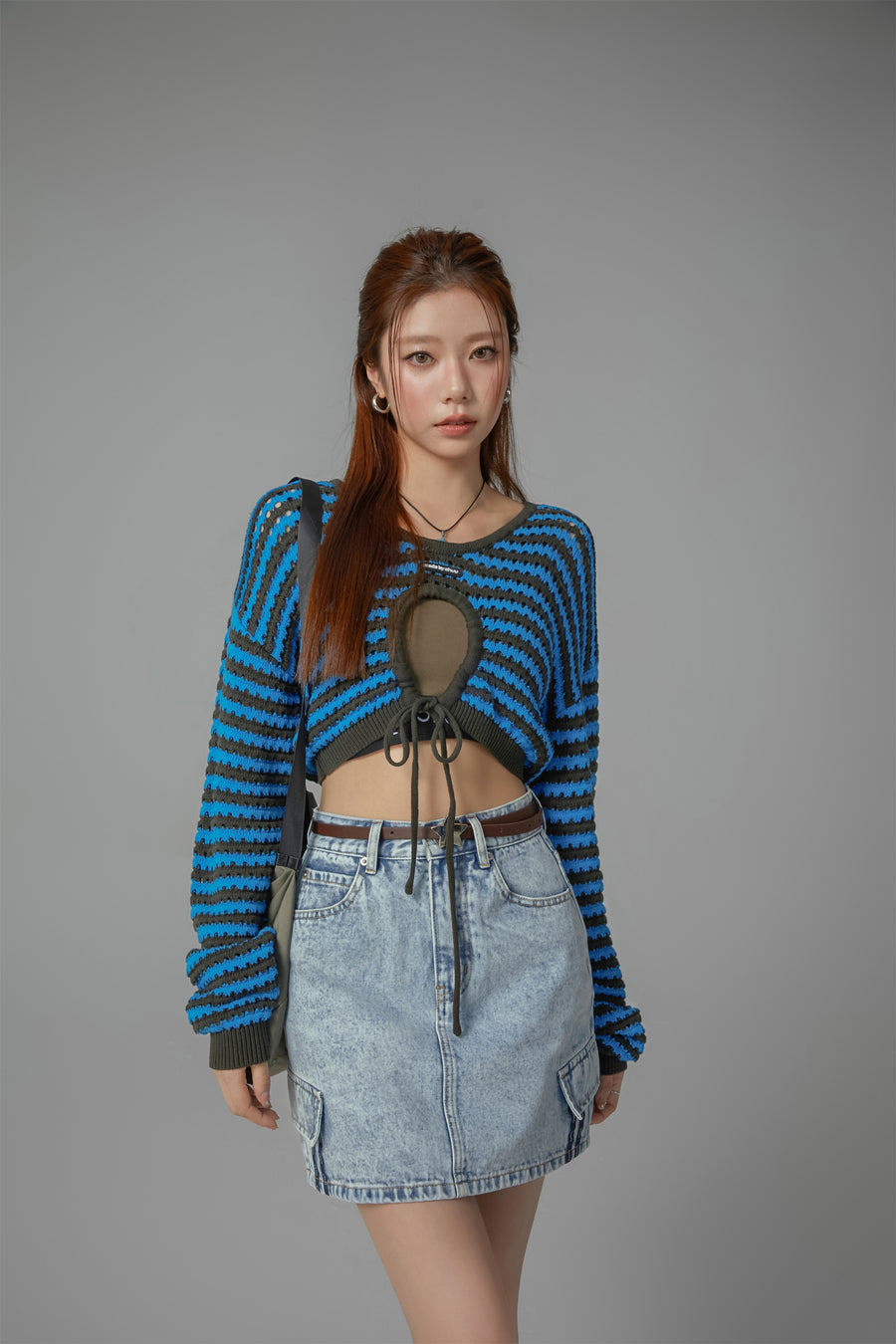 CHUU Denim Mini Skirt