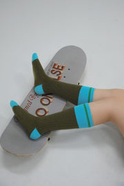 Color Matching Knit Socks