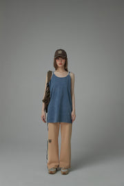 Size Doesnt Matter Straps Loose Fit Sleeveless Top