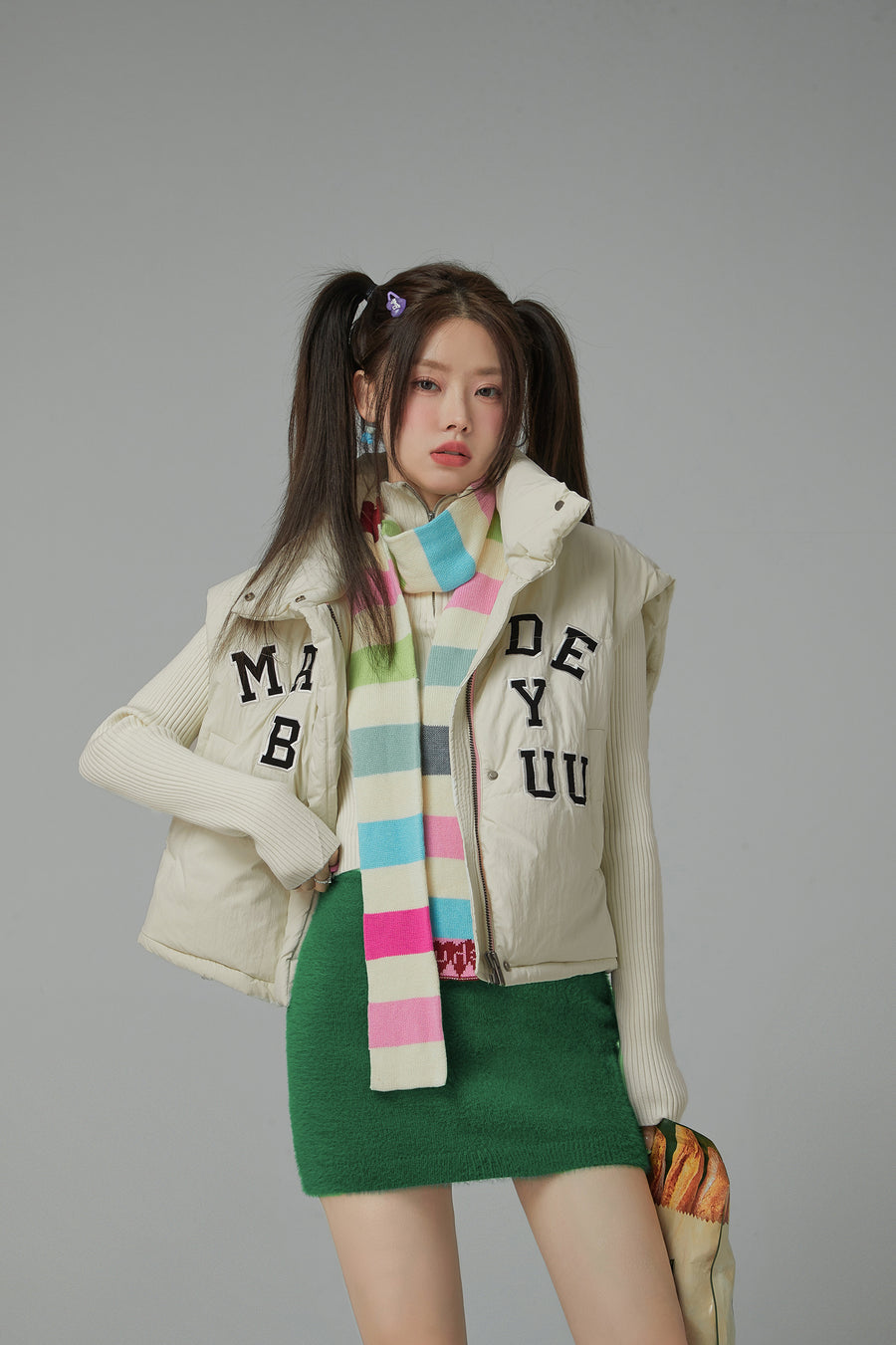 CHUU Made By Chuu Embroidered Wide Vest