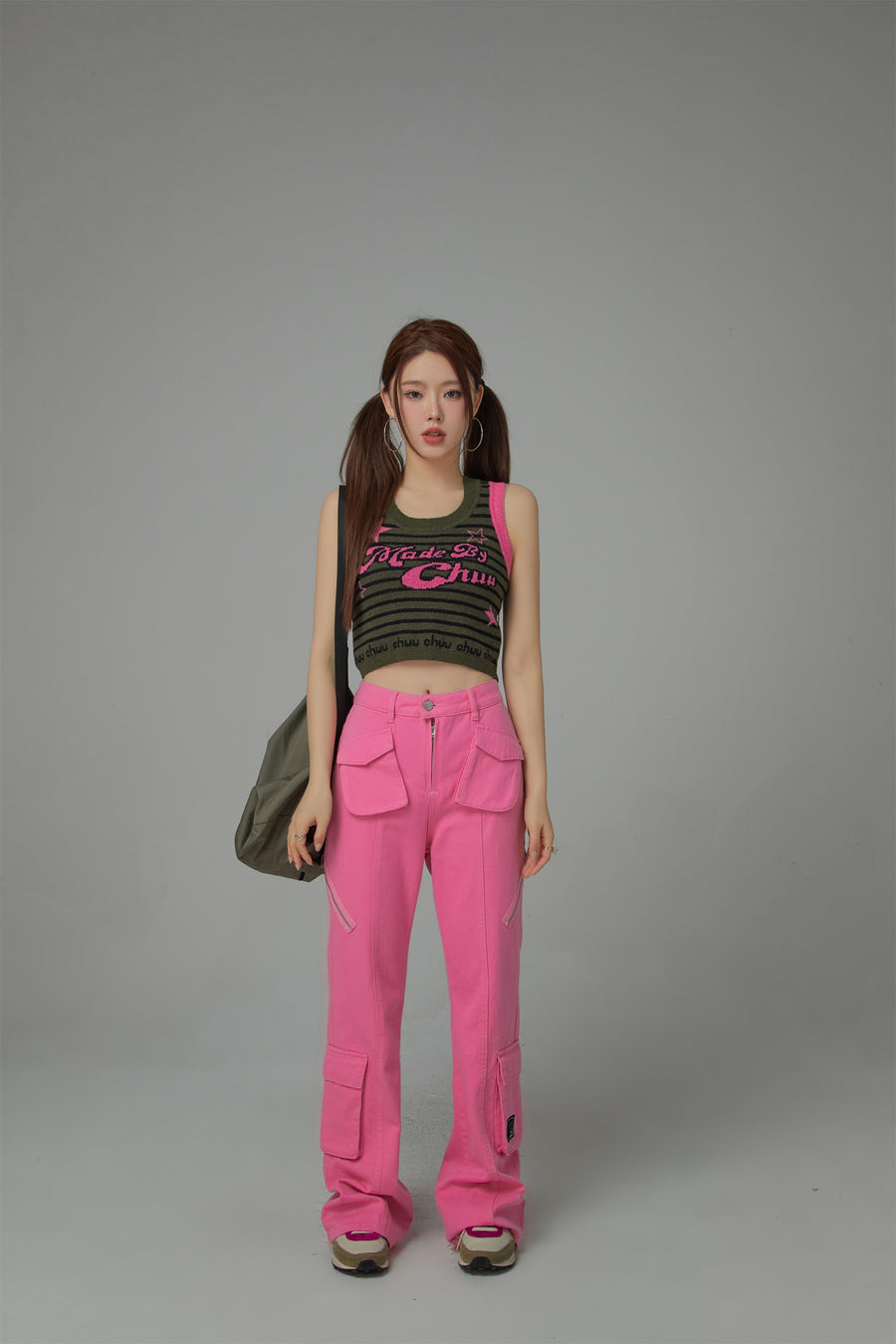 CHUU You Can Not Stop Me High-Waisted Cargo Pants