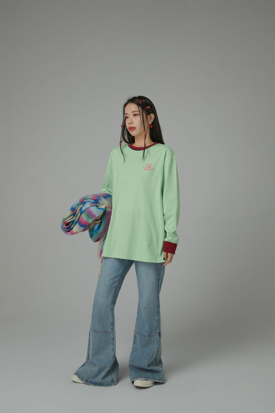 CHUU Retrograde Round Neck Sweater