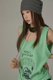 Colored Circus Fasntasia Sleeveless T-Shirt