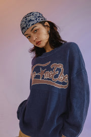 No One Else Star Oversized Knit Sweater