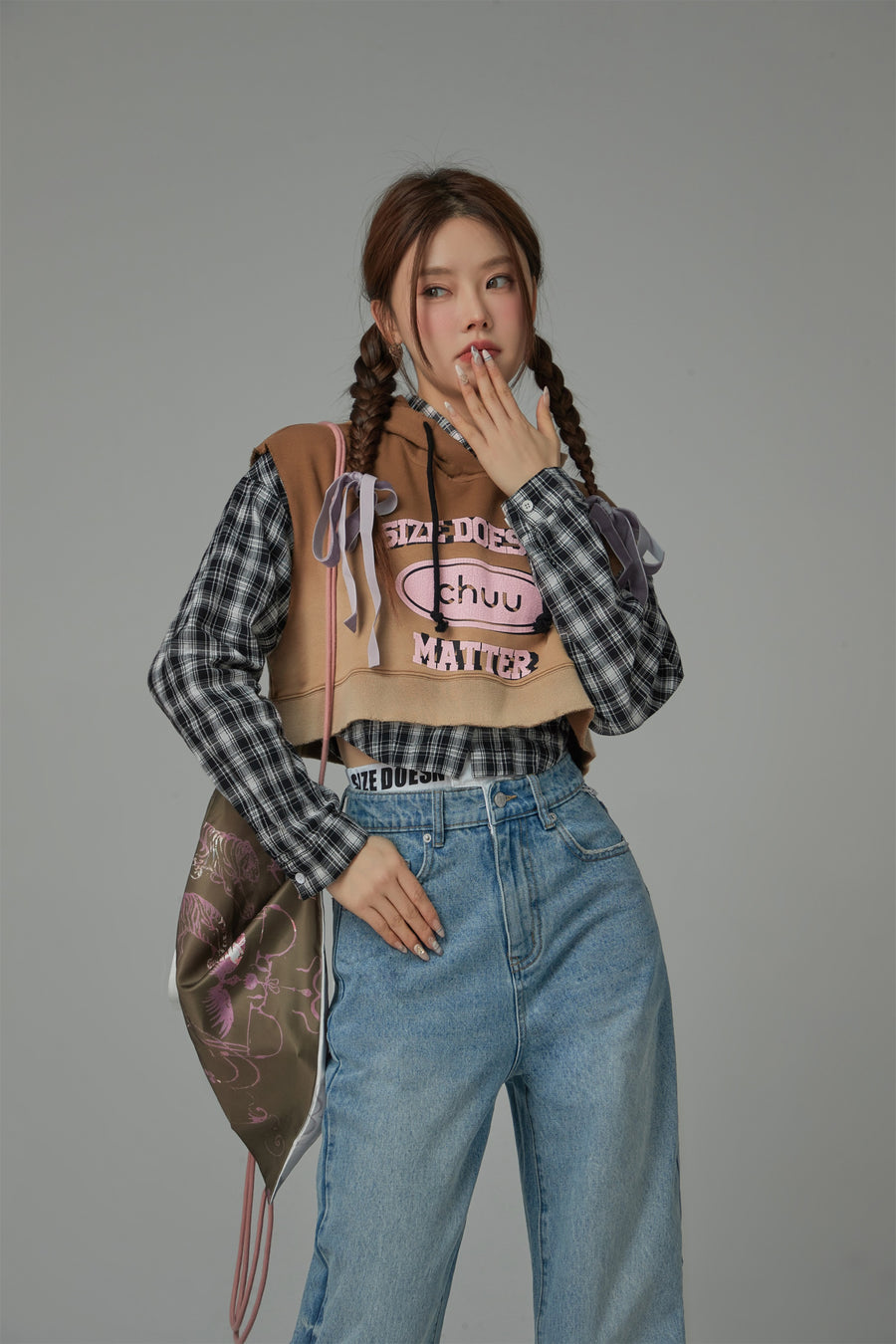 CHUU Size Doesnt Matter Gradient Hooded Vest