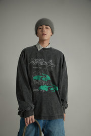 Noe Pattern Loose Fit T-Shirt