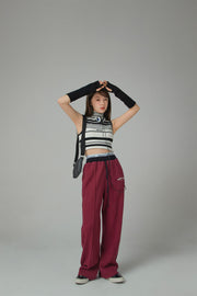 Wide-Leg Simple Jogger Pants