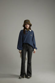 Stripe Inner Layer Sweatshirt