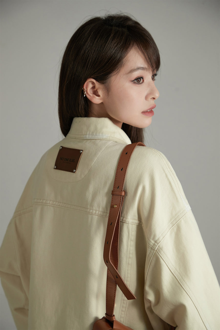 CHUU Simple Denim Outer Jacket