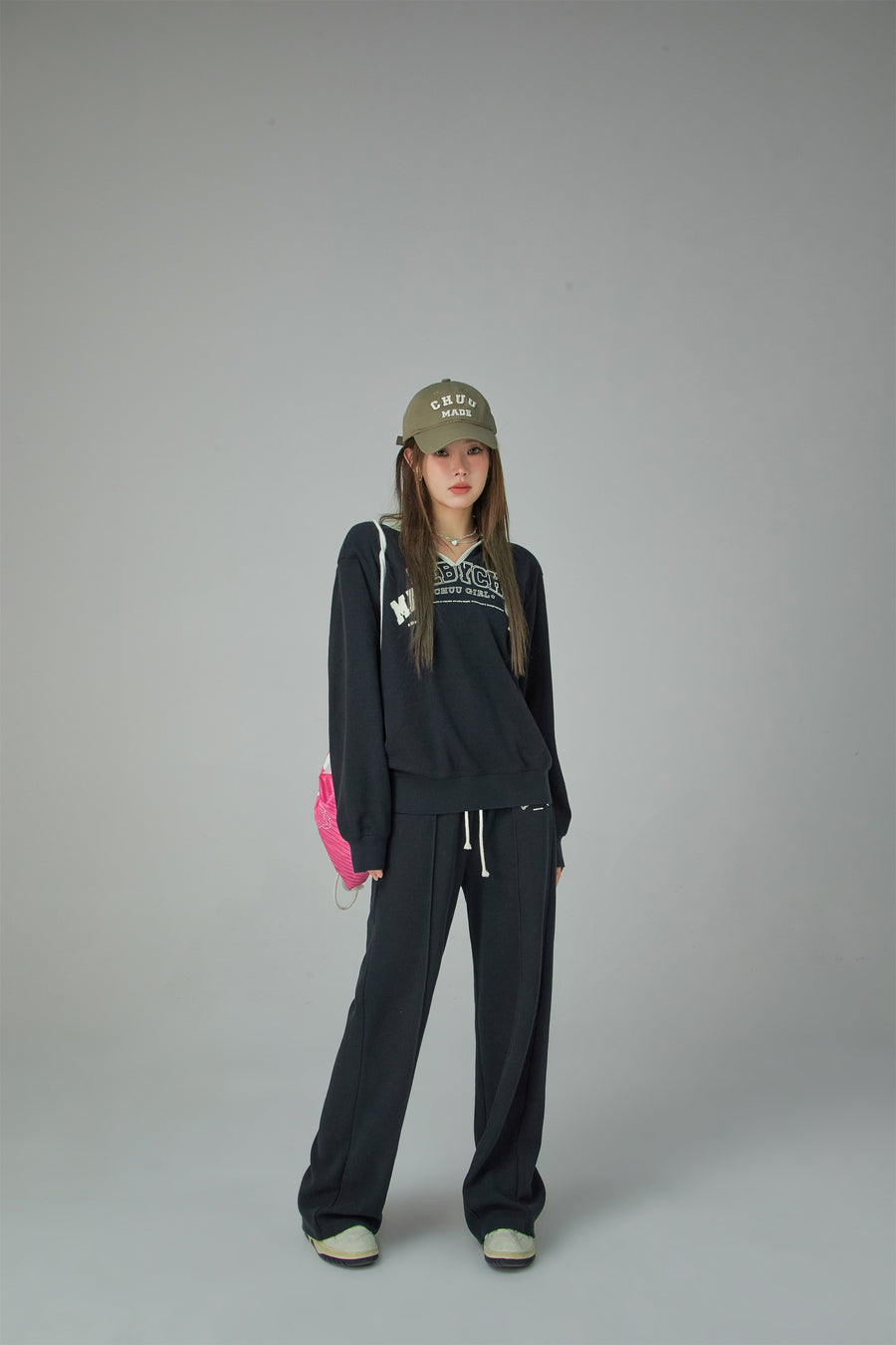 CHUU Wide-Leg Simple Jogger Pants