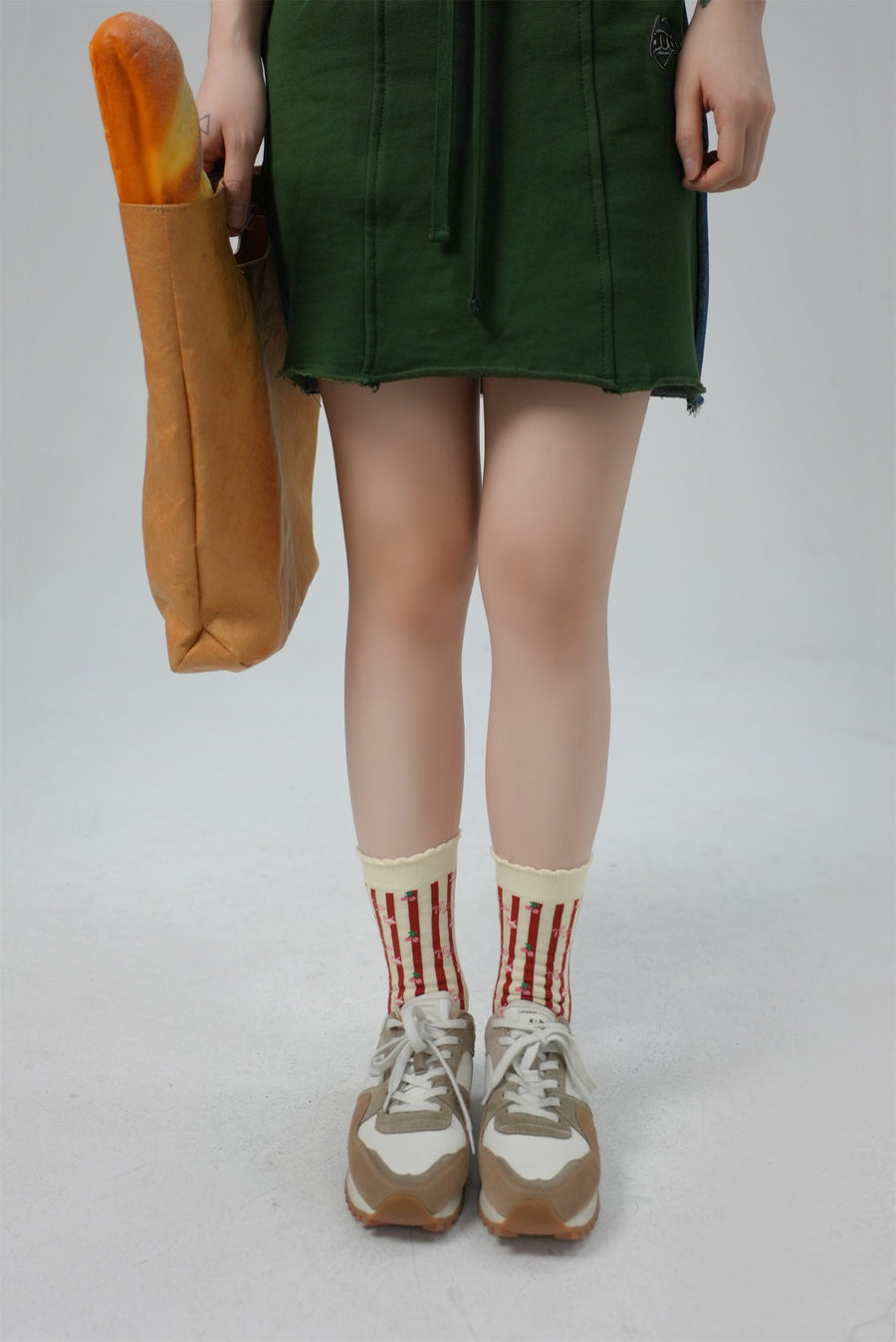 CHUU Lovely Cherries Ankle Socks