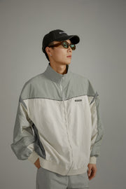 Color Matching Loose Fit Field Jacket