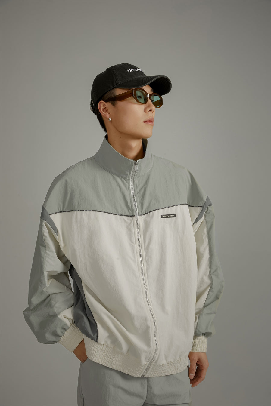 CHUU Color Matching Loose Fit Field Jacket