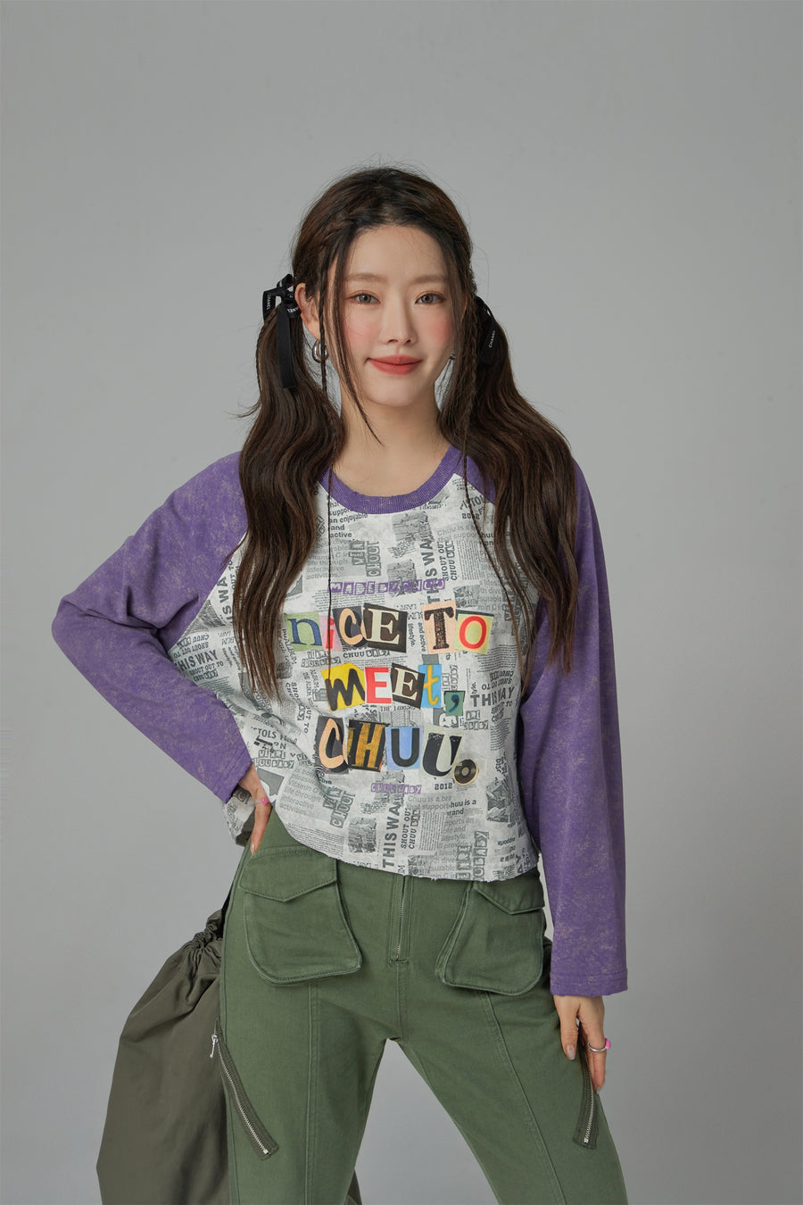 CHUU Collage Chuu Baby Long-Sleeves Loose Fit Top